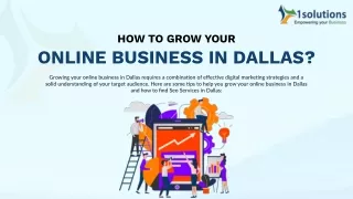 How To Grow your online business in Dallas