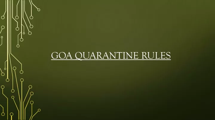 goa quarantine rules