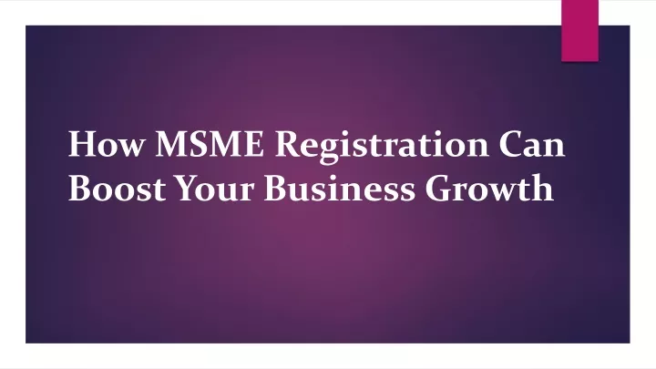 how msme registration can boost your business growth
