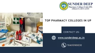 top pharmacy colleges in up