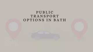 Transport Options in Bath