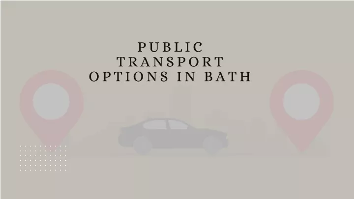 public transport options in bath
