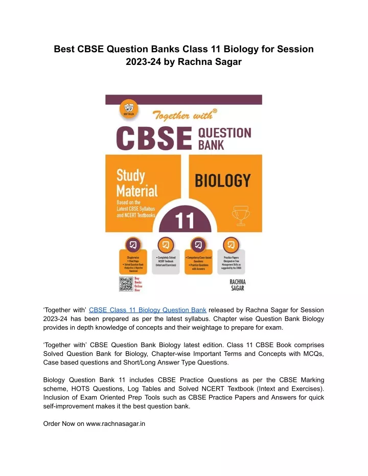 best cbse question banks class 11 biology