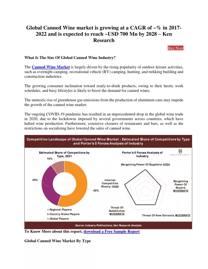 global canned wine market is growing at a cagr