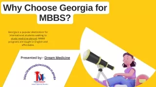 Why Choose Georgia for MBBS