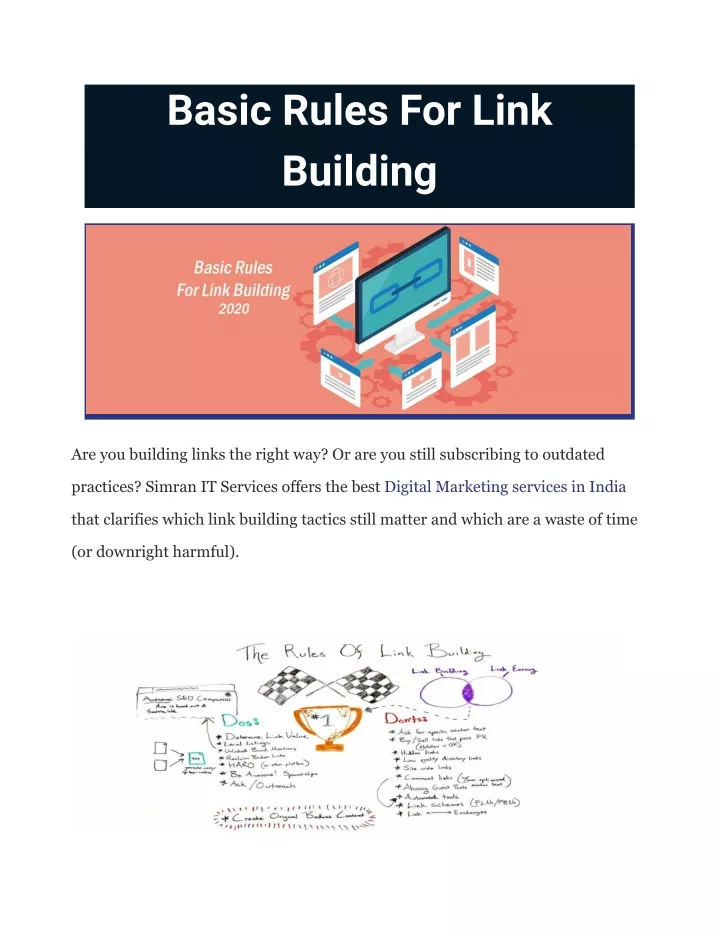 basic rules for link building