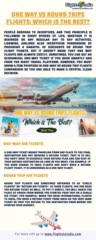 one way vs round trips flights which is the best
