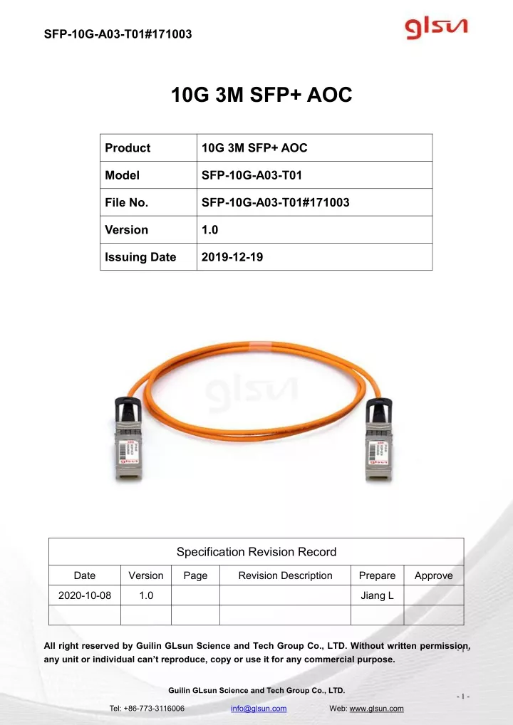 sfp 10g a03 t01 171003