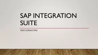 What Are The Elements Of The SAP Integration Suite?