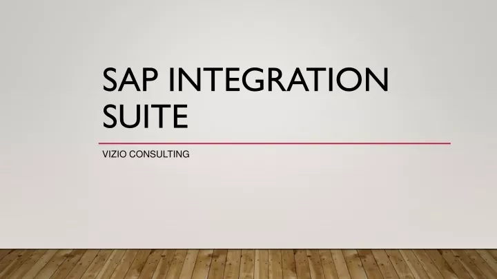 sap integration suite