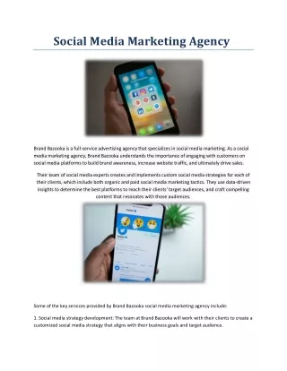 Social Media Marketing Agency