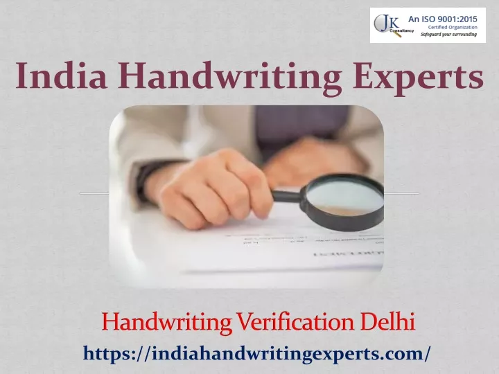 handwriting verification delhi
