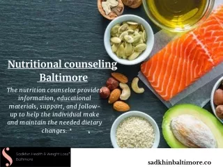Top Nutritional Counseling Center in Baltimore