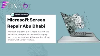 Fix Your Microsoft Screen Repair in Abu Dhabi With Top Service Center
