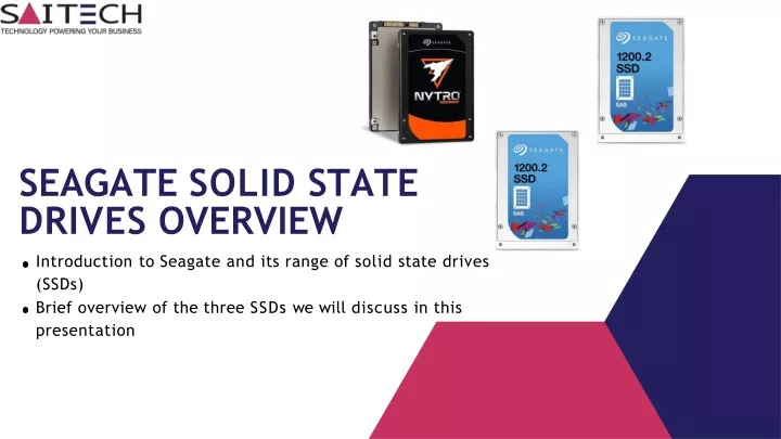 seagate solid state drives overview