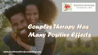 Couples Therapy Has Many Positive Effects