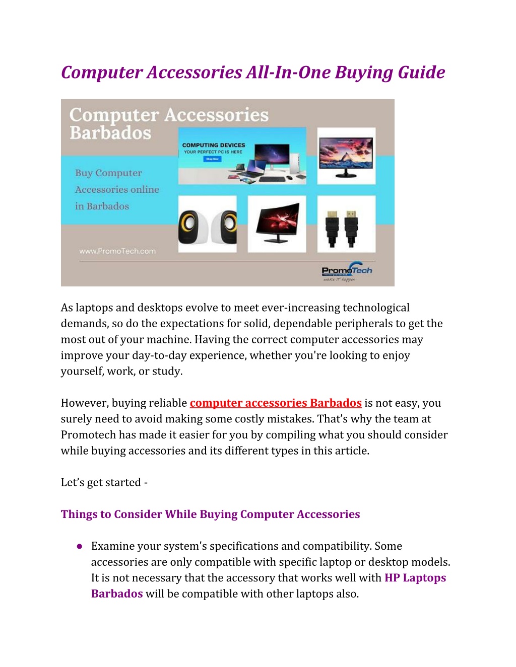 PPT - Computer Accessories All-In-One Buying Guide PowerPoint ...