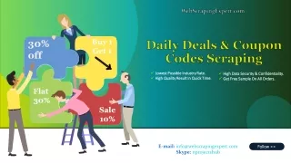Daily Deals & Coupon Codes Scraping