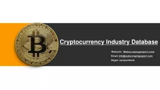 Cryptocurrency Industry Database