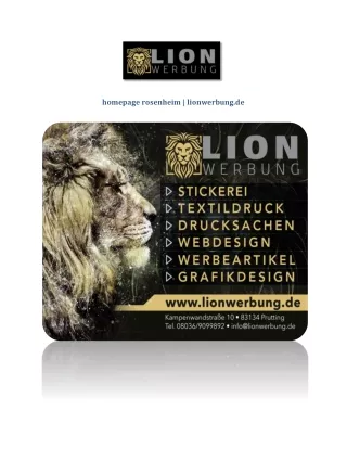 homepage rosenheim | lionwerbung.de