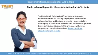 degree certificate attestation for uae in india