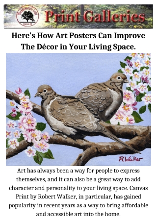 Here's How Art Posters Can Improve The Décor in Your Living Space.