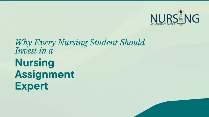 why every nursing student should invest