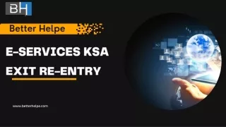 Effortless E-Services ksa exit re-entry in Saudi Arabia