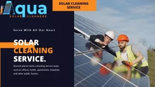 Aqua solar cleaning