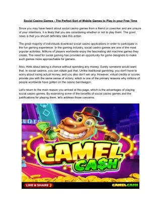 Camel Cash Casino