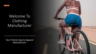 Clothing Manufacturer - Your Premier Sports Apparel Manufacturer