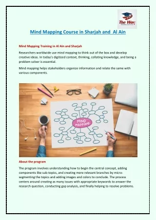 mind mapping course in sharjah and al ain