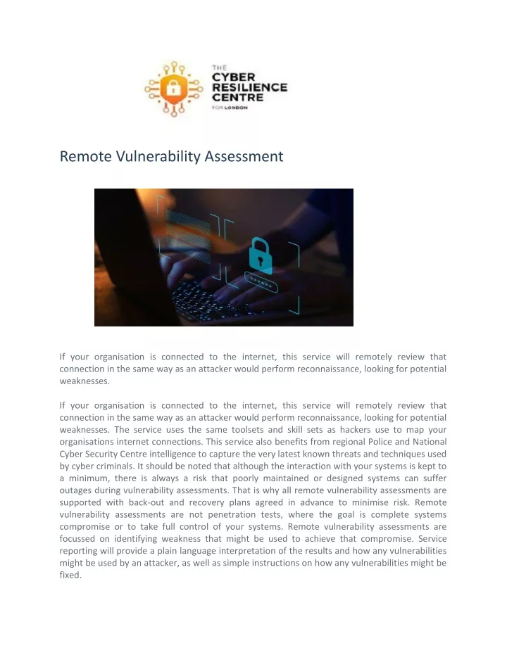 remote vulnerability assessment