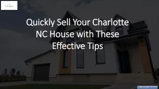 Quickly Sell Your Charlotte NC House with These Effective Tips_