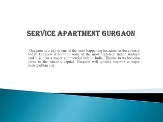 service apartment gurgaon