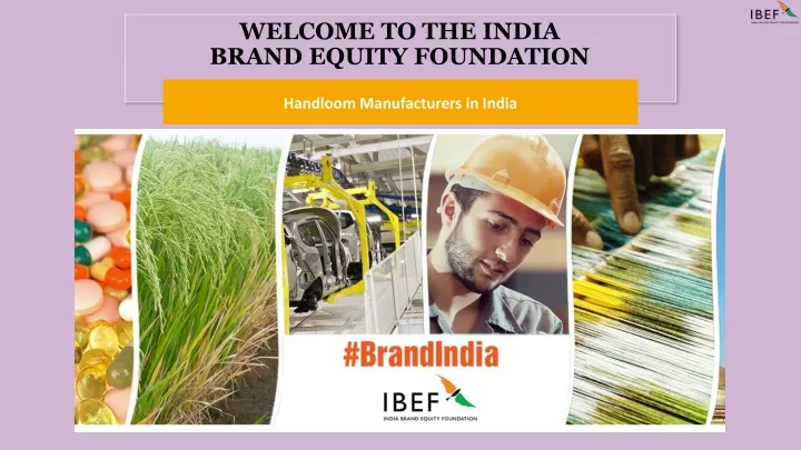welcome to the india brand equity foundation