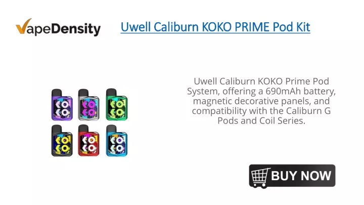 uwell caliburn koko prime pod kit