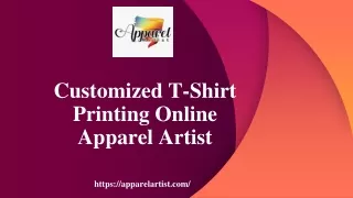 Customized T-Shirt Printing Online - Apparel Artist