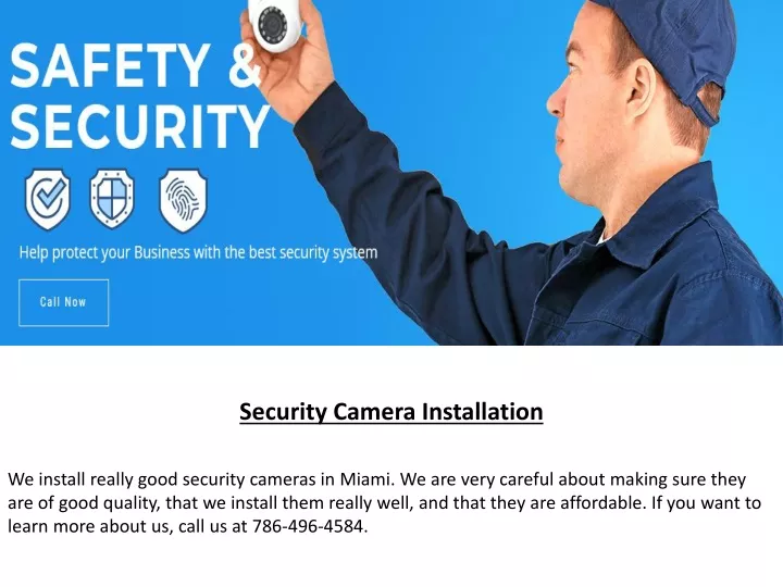 security camera installation