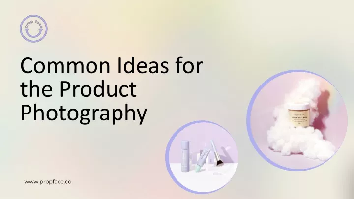 common ideas for the product photography