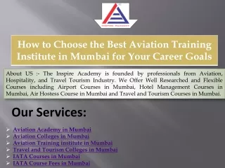 How to Choose the Best Aviation Training Institute in Mumbai for Your Career Goals
