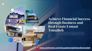 Achieve Financial Success through Business and Real Estate