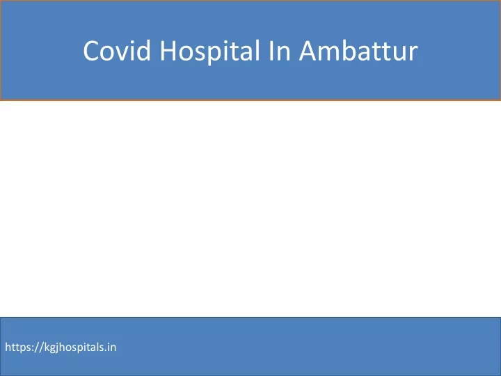 covid hospital in ambattur