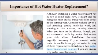 Importance of Hot Water Heater Replacement