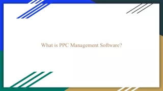 what is ppc management software