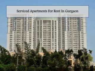 Fully Furnished Service Apartment In Gurgaon