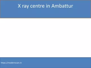 x ray centre in ambattur