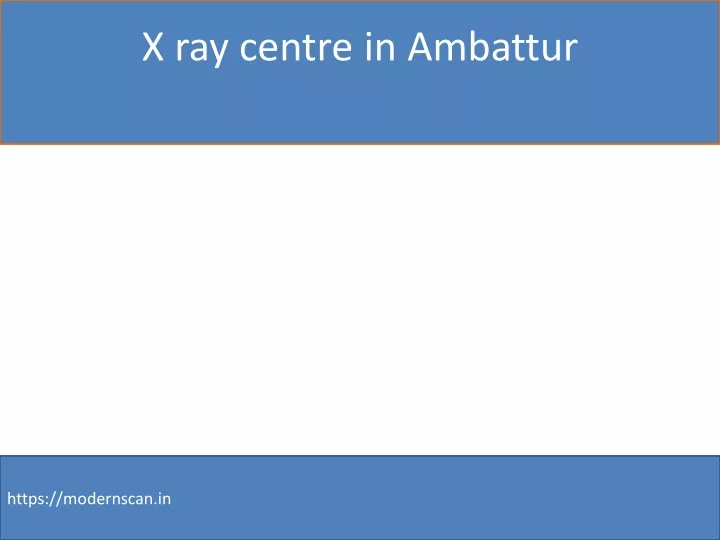 x ray centre in ambattur