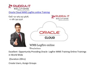 Oracle Cloud WMS Logfire online Training