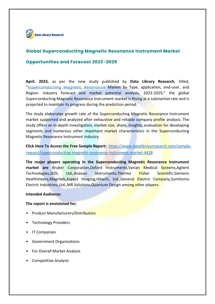 global superconducting magnetic resonance